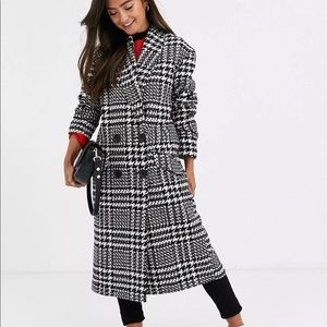 ASOS Houndstooth Oversized Coat